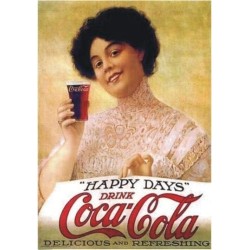 REPLICA TARGA VINTAGE COCA COLA DRINK (DIM. 20x14 CM)