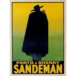 REPLICA TARGA VINTAGE PORTO E SHERRY SANDEMAN