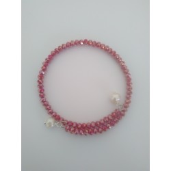 BRACCIALE CRISTALLI ROSSI