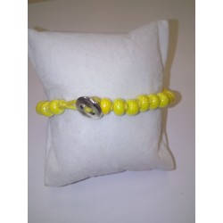 BRACCIALE ARTIGIANALE GIALLO