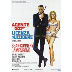 REPLICA STAMPA VINTAGE AGENTE 007 "LICENZA DI UCCIDERE"